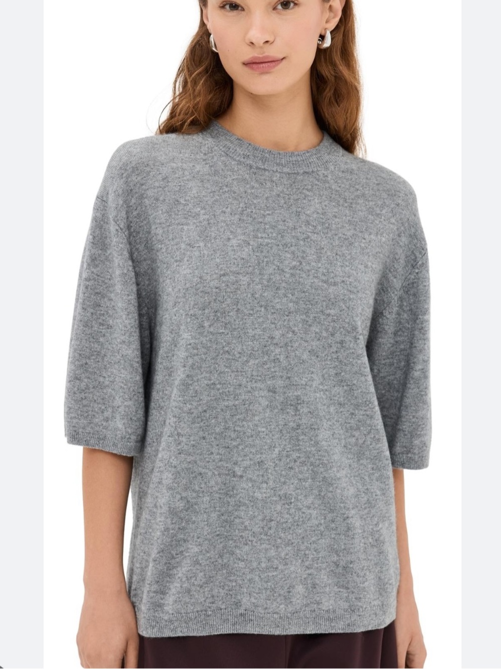 Tibi Washable Cashmere t shirt grey
